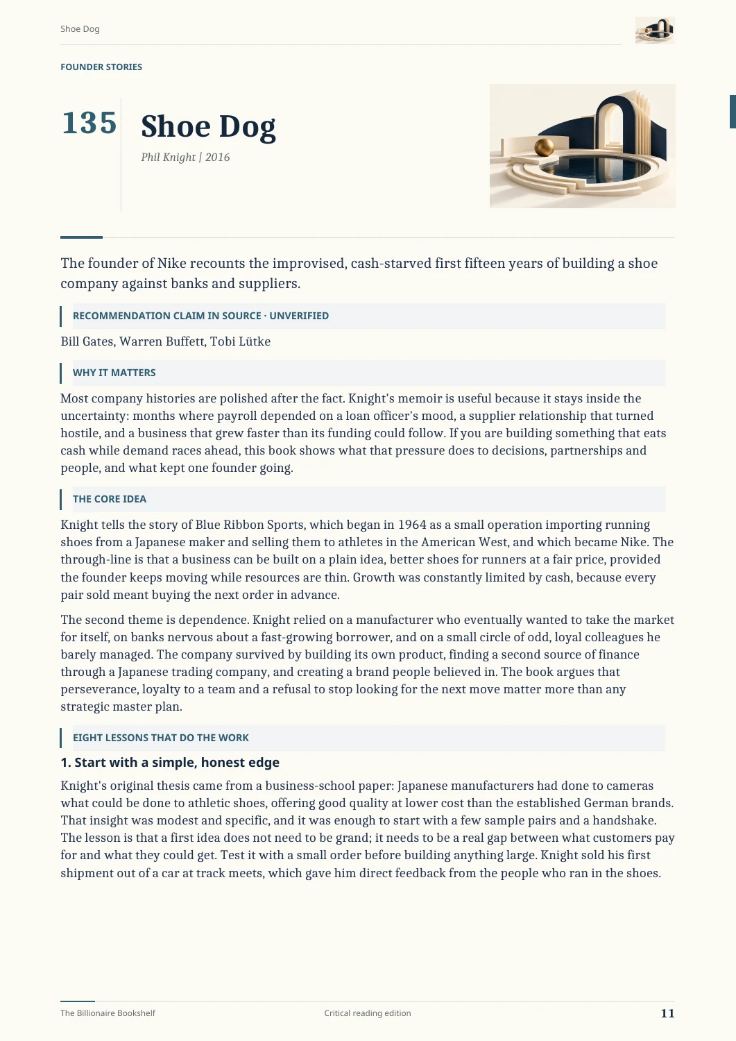 Inside Billionaire Bookshelf, preview 1